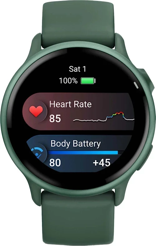 Смарт-часы Garmin Vivoactive 6 Metallic Jasper Green with Jasper Green Band (010-02985-02/42) - Зображення 5