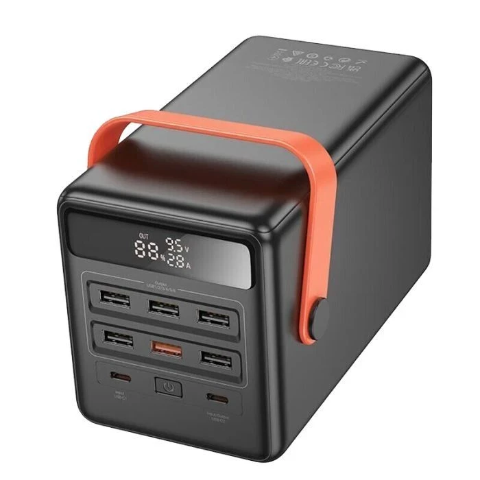 HOCO 100000mAh Max Centurion PD/65W, QC, LED Lamp, Black (DB03 / 714722) (UA) - Зображення 2