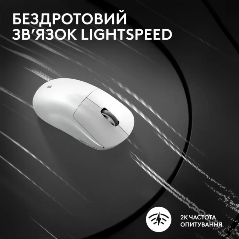 Logitech G Pro X Superlight 2 Lightspeed Wireless White (910-006638, 910-006639) - Зображення 6