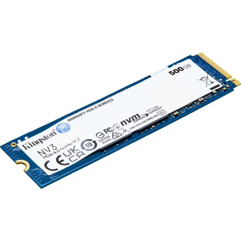 M.2 2280 500GB Kingston (SNV3S/500G) - Зображення 1
