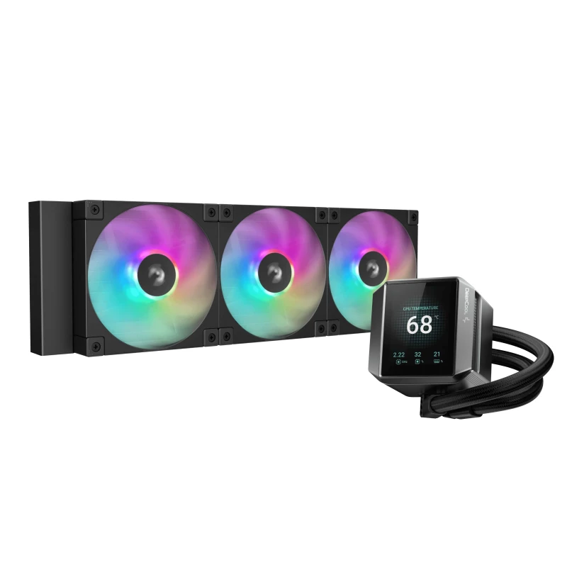 Система водяного охлаждения DeepCool Mystique 240 ARGB Black (R-LX550-BKADSNC-G-1) (UA) - Зображення 1