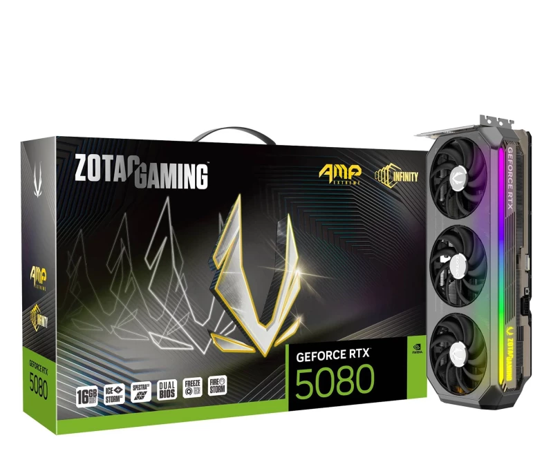 Zotac GeForce RTX 5080 AMP Extreme Infinity 16GB GDDR7 DLSS4 (ZT-B50800B-10P) EU