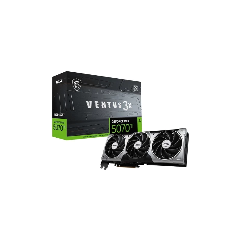 MSI GeForce RTX5070 Ti 16GB VENTUS 3X OC (RTX 5070 Ti 16G VENTUS 3X OC) (UA) - Зображення 4