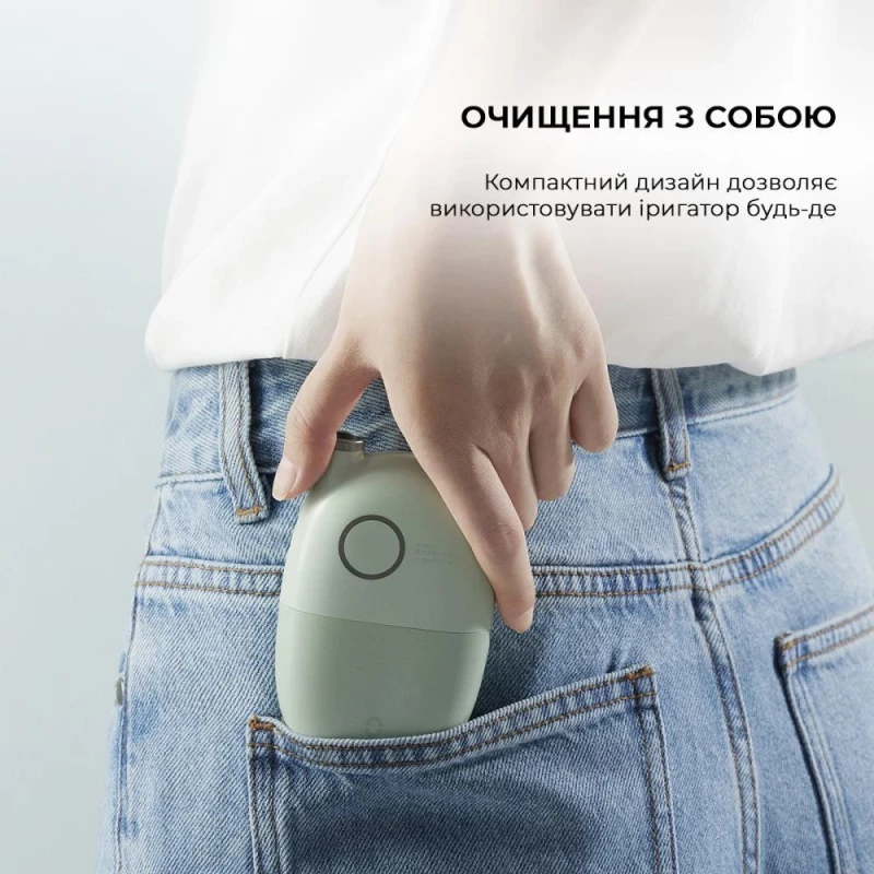 Ирригатор Xiaomi Oclean A10 Oral Irrigator (2 насадки) Green - Зображення 2