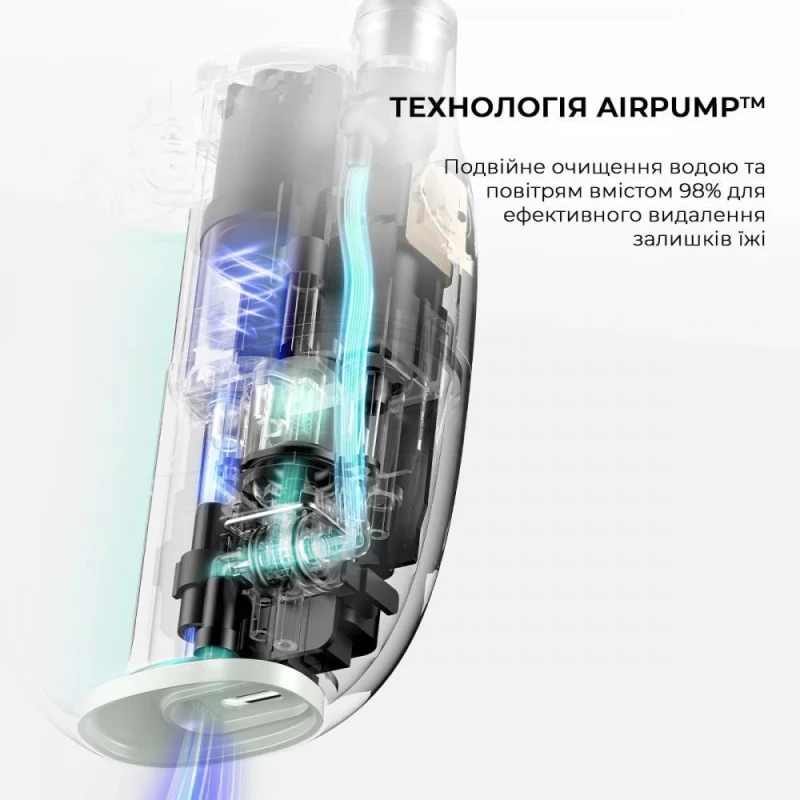 Ирригатор Xiaomi Oclean A10 Oral Irrigator (2 насадки) Green - Зображення 3