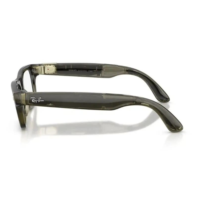 Ray-Ban Meta Blayzer Optics Gen 2 Standard Shiny Transparent Dark Olive / Demo Lens (RW7001 8530 50-19) - Зображення 2