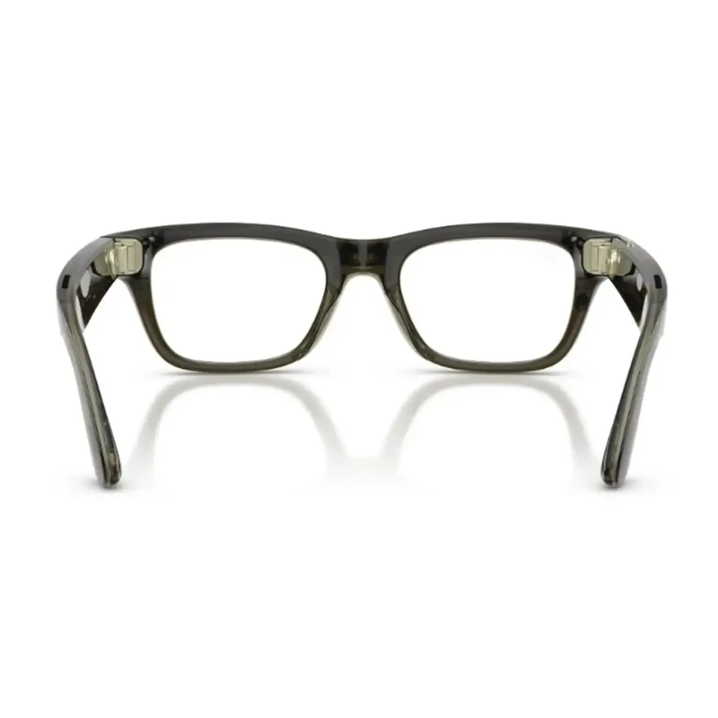 Ray-Ban Meta Blayzer Optics Gen 2 Standard Shiny Transparent Dark Olive / Demo Lens (RW7001 8530 50-19) - Зображення 3