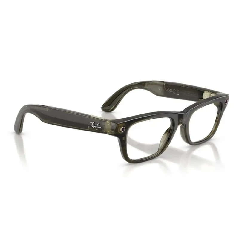 Ray-Ban Meta Blayzer Optics Gen 2 Standard Shiny Transparent Dark Olive / Demo Lens (RW7001 8530 50-19) - Зображення 4