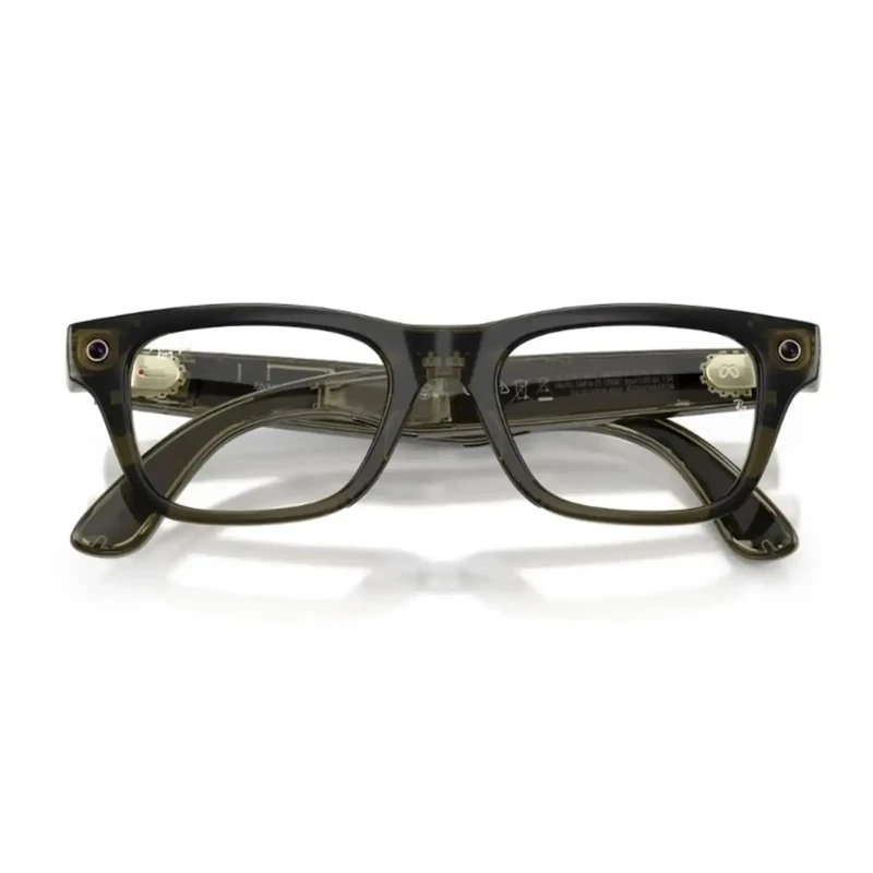Ray-Ban Meta Blayzer Optics Gen 2 Standard Shiny Transparent Dark Olive / Demo Lens (RW7001 8530 50-19) - Зображення 5