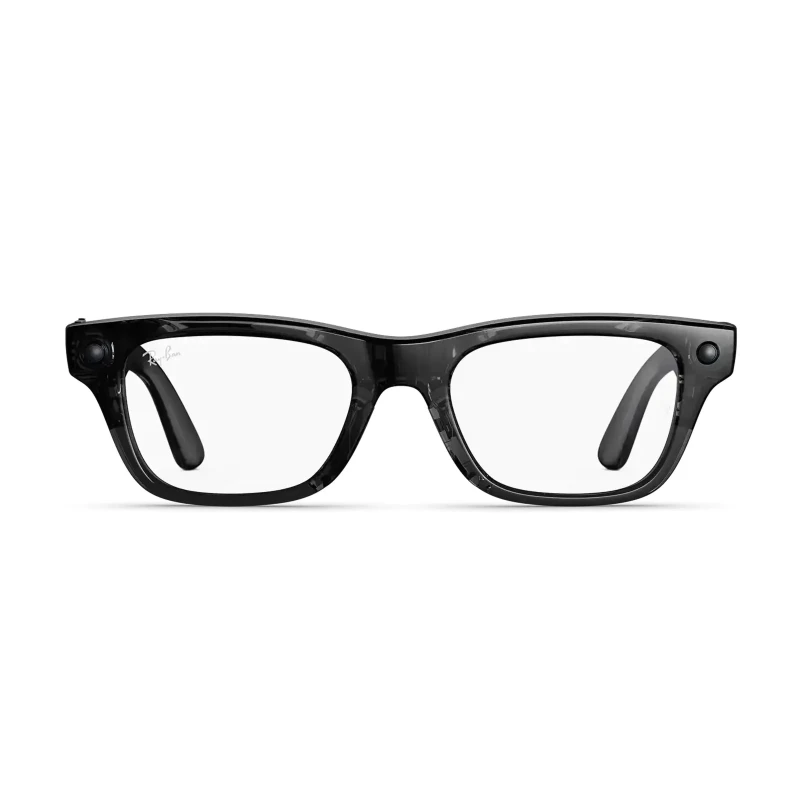 Ray-Ban Meta Blayzer Optics Gen 2 - Transparent Black Frame with Demo Lens (RW7001 8526 54-19)