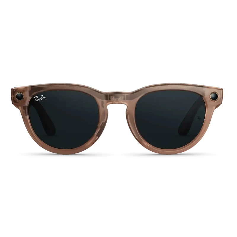 Ray-Ban Meta Headliner Gen 2 Standard Matte Transparent Peach Frame / Clear to Grey Transitions Lenses (RW4013 68901Z 50-23)