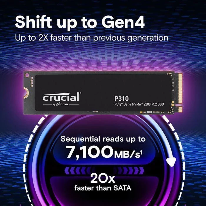 Crucial P310 500 GB (CT500P310SSD8) - Зображення 2