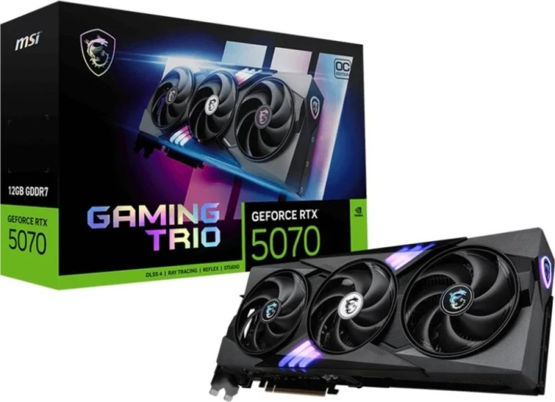 MSI GeForce RTX 5070 12G GAMING TRIO OC (912-V532-029) - Зображення 1