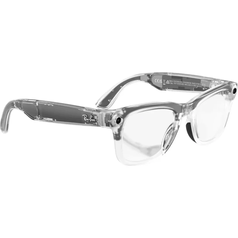 Смарт-очки Ray-Ban Meta Wayfarer Gen 2 Lim.Ed. Stand.Matte Transparent Frame/Clear/Ruby Tr.Lens (RW4012 6770MI 50-22) - Зображення 5