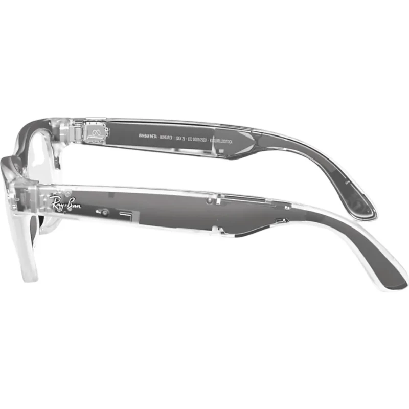 Смарт-очки Ray-Ban Meta Wayfarer Gen 2 Lim.Ed. Stand.Matte Transparent Frame/Clear/Ruby Tr.Lens (RW4012 6770MI 50-22) - Зображення 6