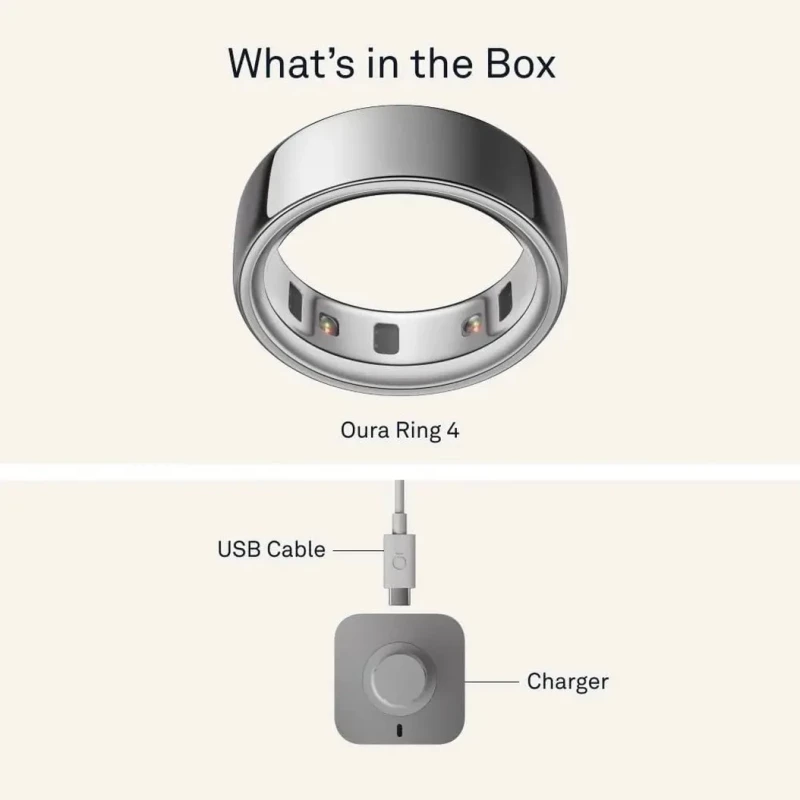 Oura Ring 4 Brushed Silver Size 7 (JZ90-54220-07) - Зображення 3