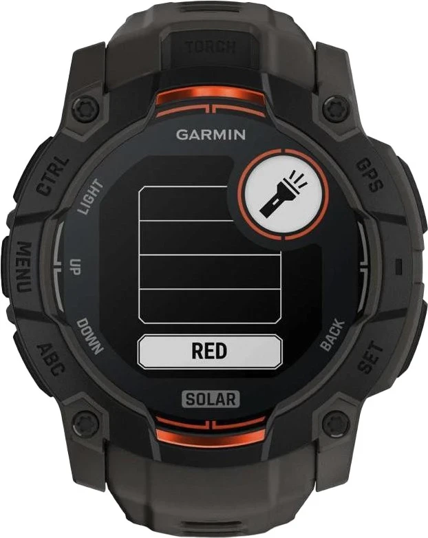 Смарт-часы Garmin Instinct 3 50mm Solar Black with Charcoal Band (010-02935-00) - Зображення 1