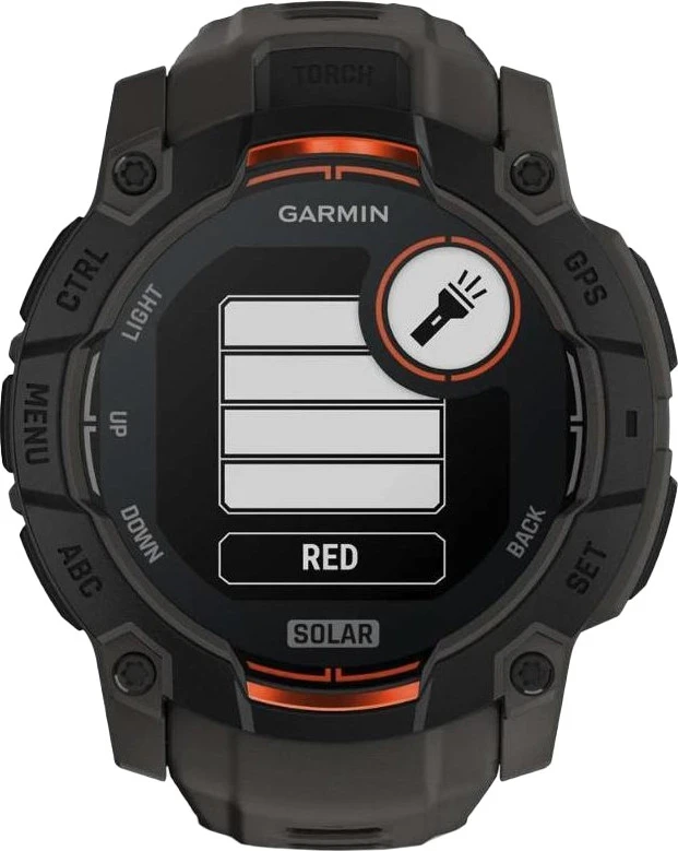 Смарт-часы Garmin Instinct 3 50mm Solar Black with Charcoal Band (010-02935-00) - Зображення 3