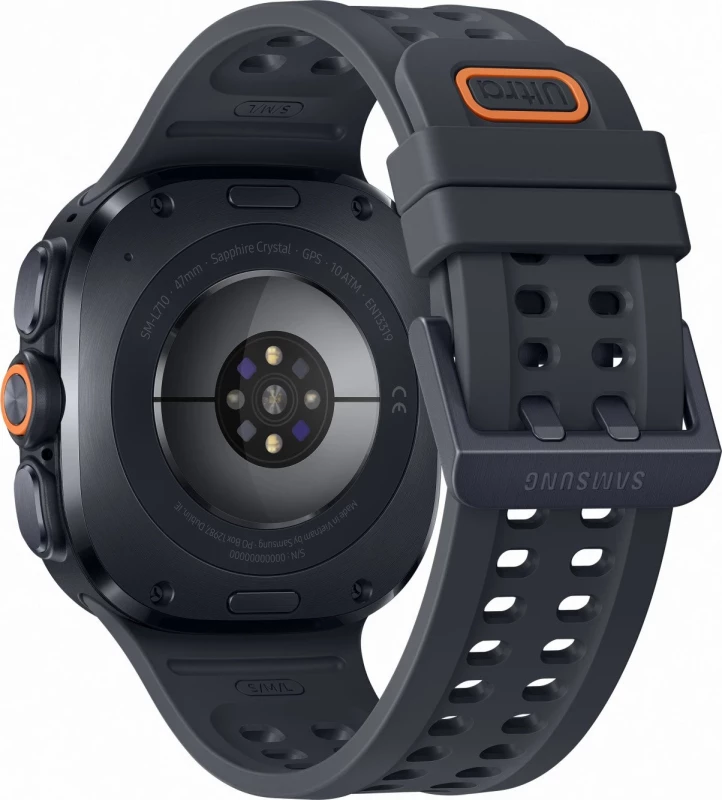 Смарт-часы Samsung Galaxy Watch Ultra2 Titanium Grey 47mm LTE Marine Band Black S/M/L (SM-L715FZKA) - Зображення 2