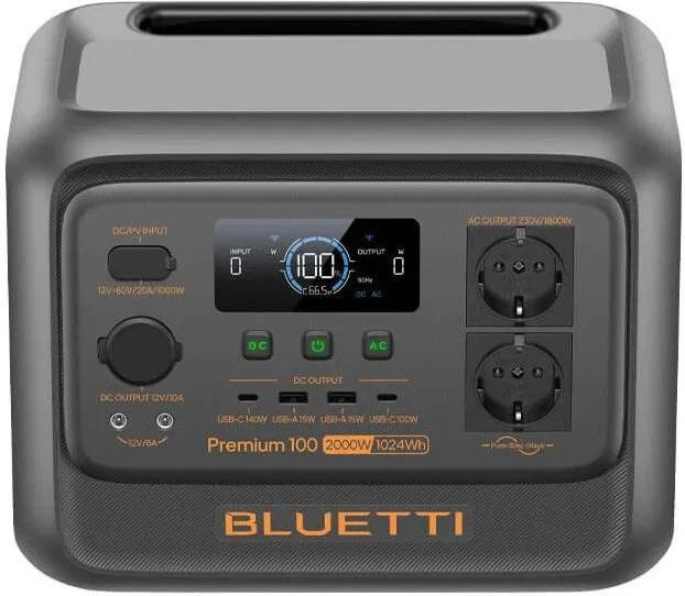 Зарядная станция BLUETTI Premium 100 V2 (1024Wh 2000W) Europe - Зображення 2