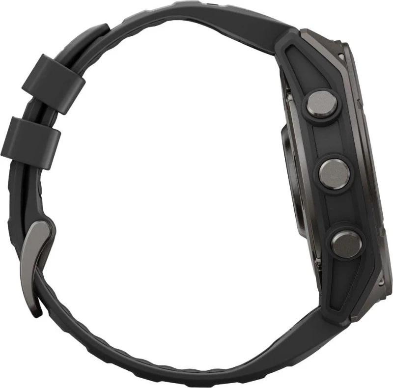 Смарт-часы Garmin Fenix 9 51mm Carbon Gray DLC Titanium with Black Silicone Band (010-04763-10/11) - Зображення 3