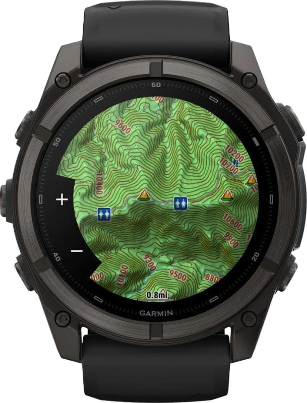 Смарт-часы Garmin Fenix 9 51mm Carbon Gray DLC Titanium with Black Silicone Band (010-04763-10/11) - Зображення 6
