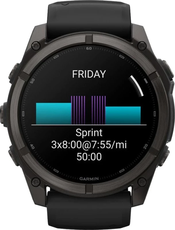Смарт-часы Garmin Fenix 9 51mm Carbon Gray DLC Titanium with Black Silicone Band (010-04763-10/11) - Зображення 7