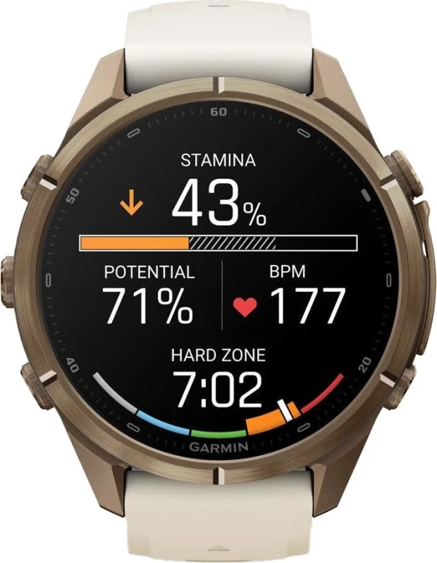 Смарт-часы Garmin Fenix 9 Pro 43mm Autumn Gold Titanium with Cream/French Gray Silicone Band (010-04335-25/26) - Зображення 3