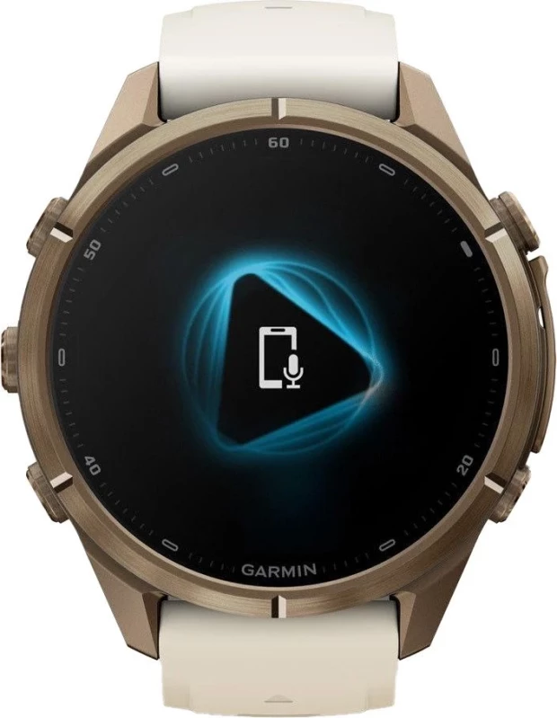 Смарт-часы Garmin Fenix 9 Pro 43mm Autumn Gold Titanium with Cream/French Gray Silicone Band (010-04335-25/26) - Зображення 5