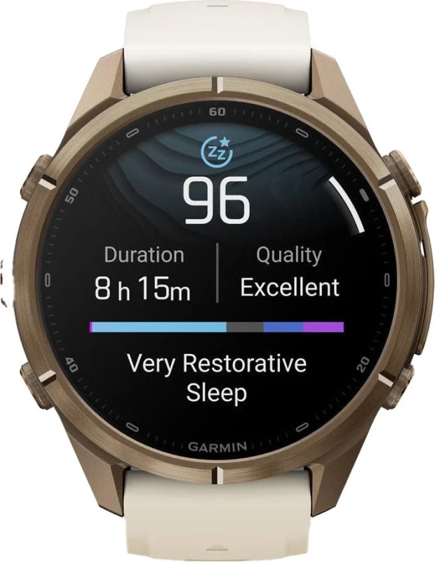 Смарт-часы Garmin Fenix 9 Pro 43mm Autumn Gold Titanium with Cream/French Gray Silicone Band (010-04335-25/26) - Зображення 9