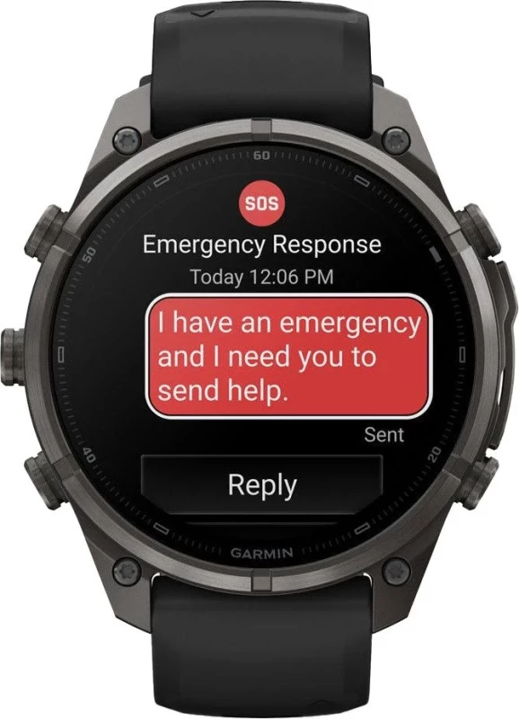 Смарт-часы Garmin Fenix 9 Pro inReach 47mm Carbon Gray DLC Titanium w. Black/Pebble Gray Silicone B. (010-04336-10/11) - Зображення 6