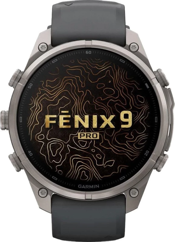 Смарт-часы Garmin Fenix 9 Pro inReach 47mm Titanium with Graphite/Black Silicone Band (010-04336-20/21) - Зображення 1