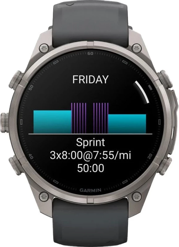 Смарт-часы Garmin Fenix 9 Pro inReach 47mm Titanium with Graphite/Black Silicone Band (010-04336-20/21) - Зображення 8
