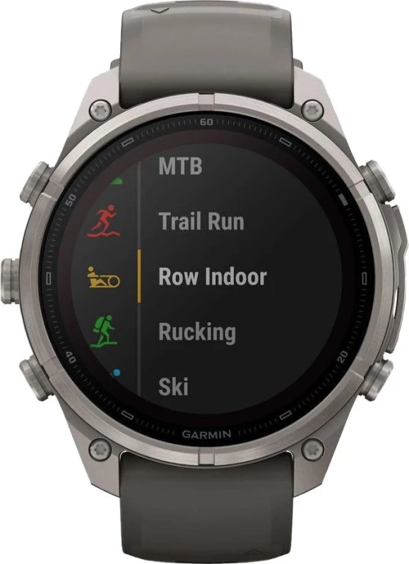 Смарт-часы Garmin Fenix 9 Pro inReach Solar 47mm Titanium with Pebble Gray/Silver Gray Silicone Band (010-04338-00/01) - Зображення 6