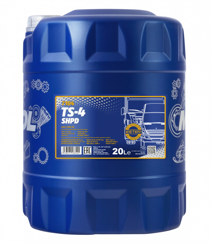 Моторное масло Mannol TS-4 Truck Special Extra 15w40 20л SHPD - Зображення 1