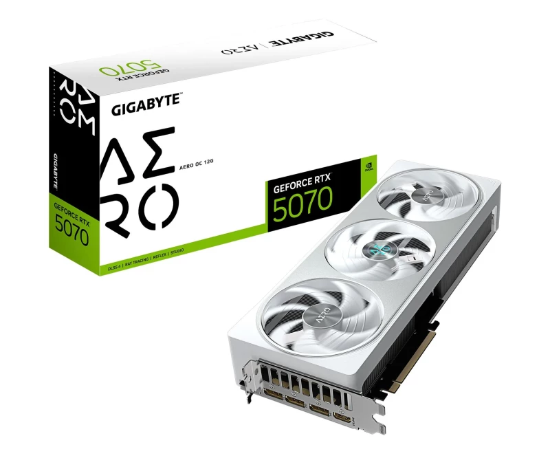 Gigabyte GeForce RTX 5070 Aero OC 12GB GDDR7 DLSS4 (GV-N5070AERO OC-12GD) EU
