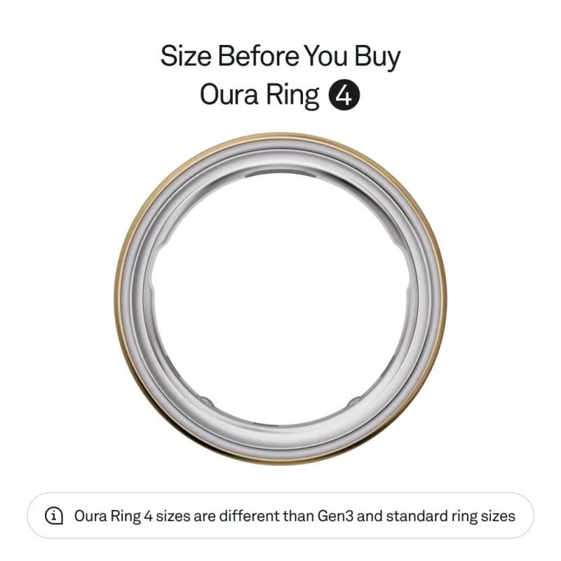 Oura Ring 4 Gold Size 8 (JZ90-54216-08) - Зображення 5