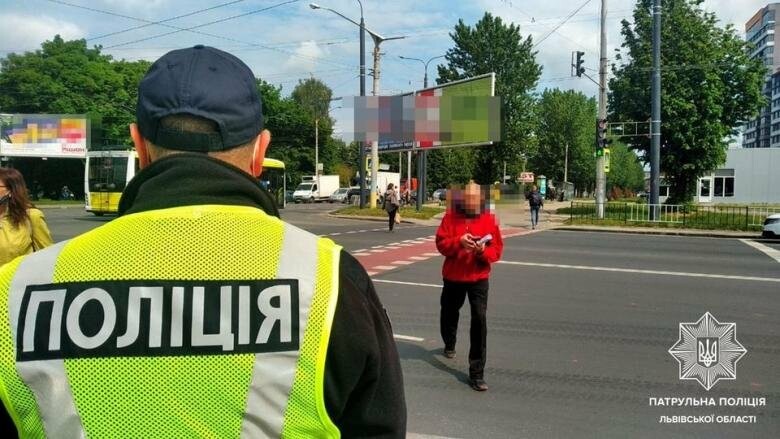 За два дні у Львові оштарфували 100 пішоходів-порушників ПДР