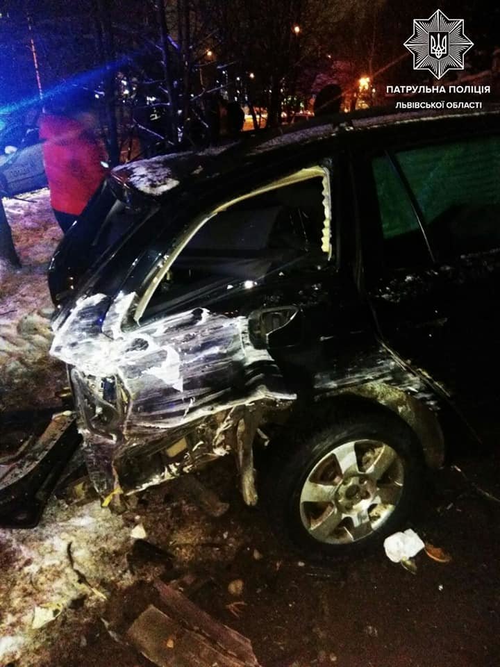 ДТП на Липинського, патрульна поліція