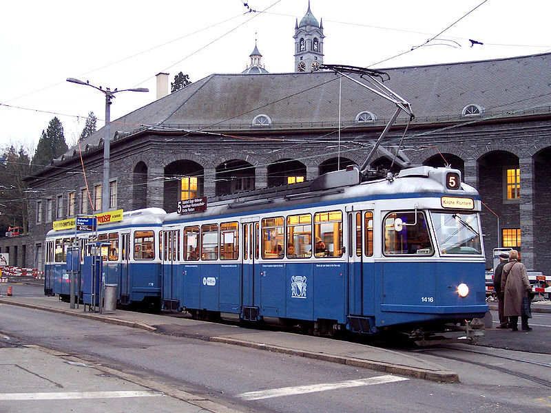 Трамваї Цюриха, фото з Вікіпедії