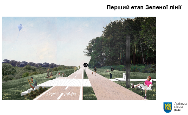 "Зелена лінія" у Львові, перша частина, візуалізація ЛМР