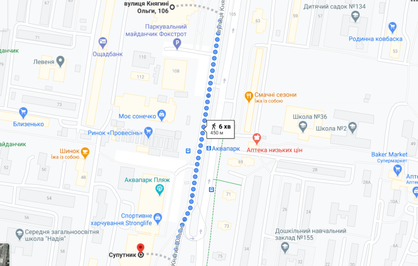 Вулиця Княгині Ольги у Львові Вулиця Княгині Ольги у Львові, google.com/maps