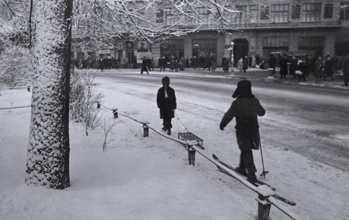 Зимовий Львів у 1960 році, Фото - Юліан Дорош