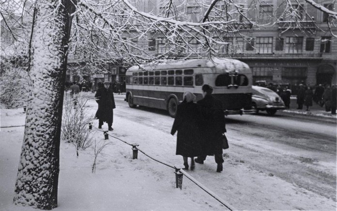 Зимовий Львів у 1960 році, Фото - Юліан Дорош