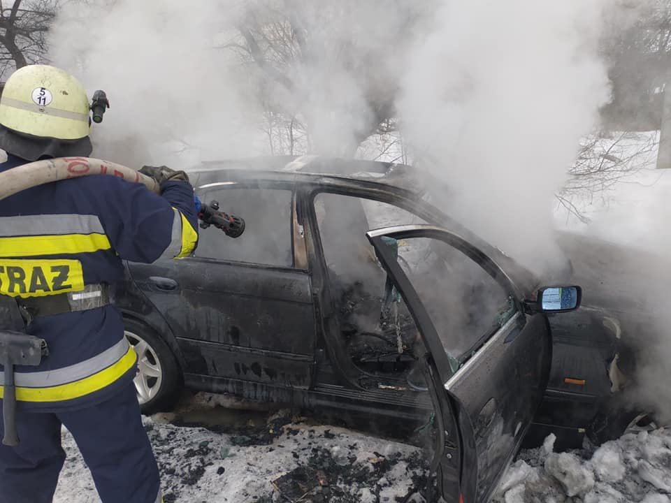 Пожежа у автомобілі, Фото: пресслужби ДСНС у Львівській області