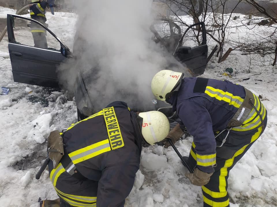 Пожежа у автомобілі, Фото: пресслужби ДСНС у Львівській області