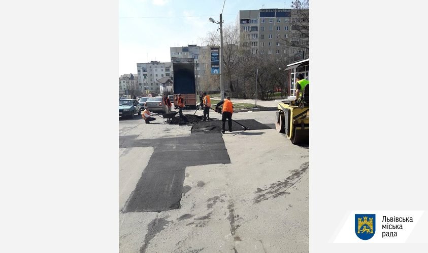 Фото - ЛМР, Ліквідація післязимових ям на Львівщині Ліквідація післязимових ям на Львівщині