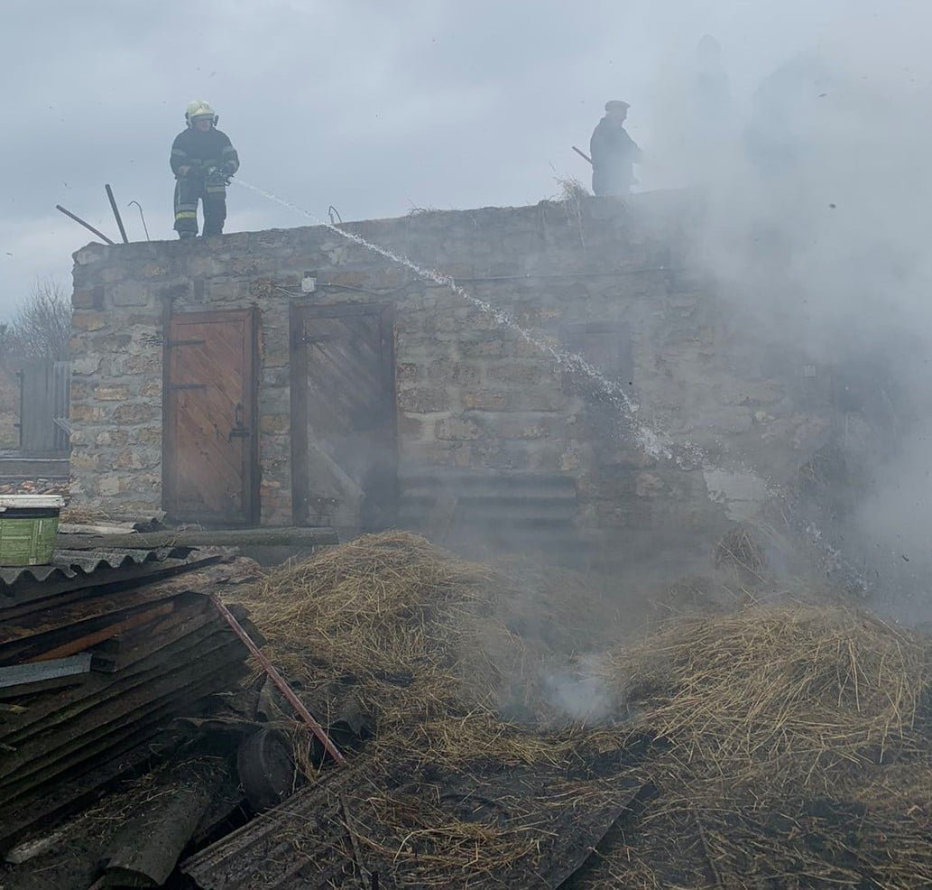 Пожежа у господарській будівлі