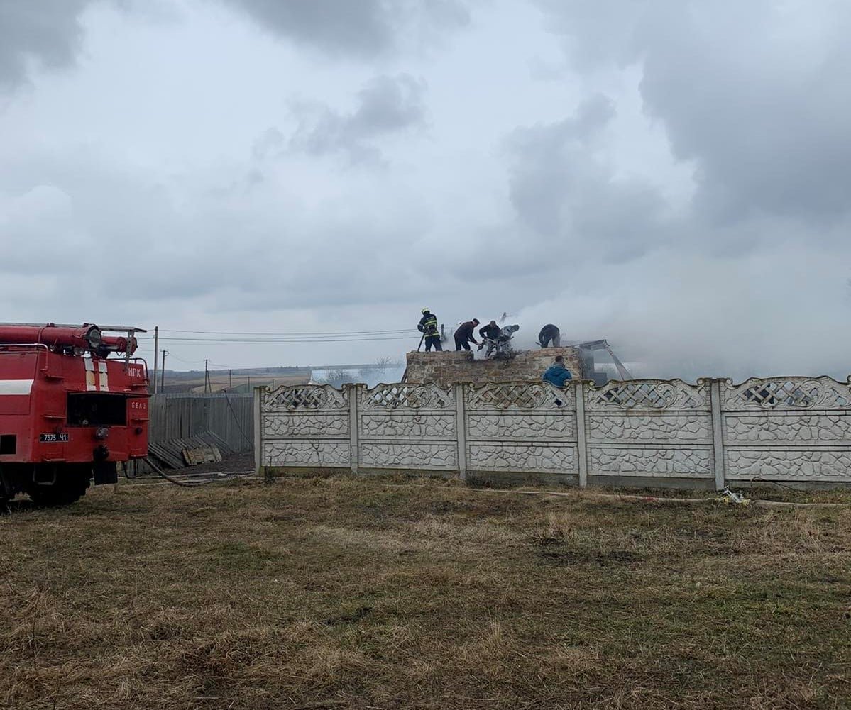 Пожежа у господарській будівлі