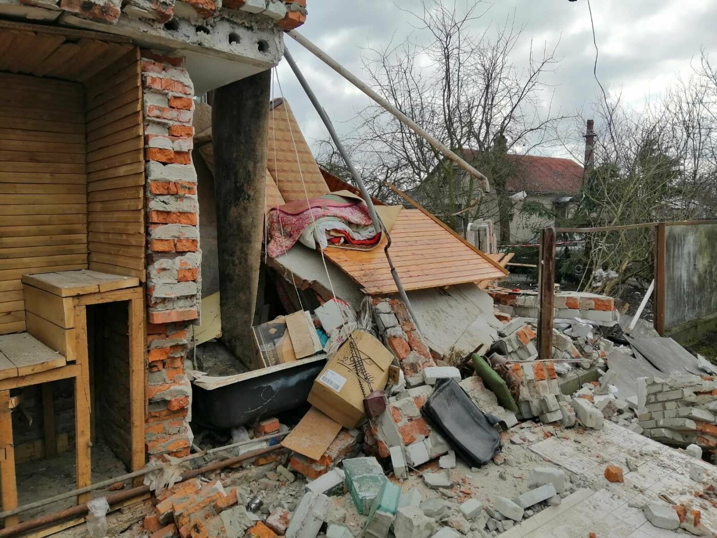 Вибух газу у будинку, Фото: ДСНС
